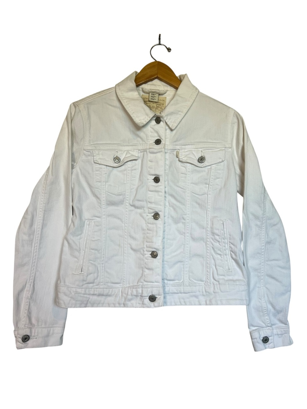 Levi’s Women's Large White Denim Trucker Jacket